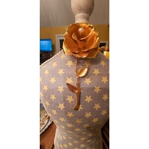 VTG CoroCraft 24Kt Heavy Gold Electroplated Cultured Pearl Brooch Original Pkg